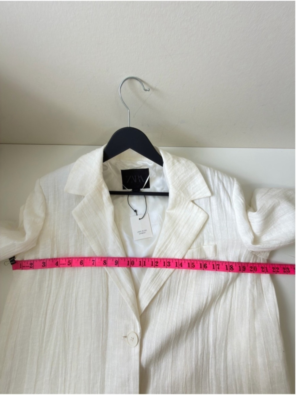 Zara Bloggers ZW Collection Linen Classic Long Frock Blazer Coat - Picture 13 of 13